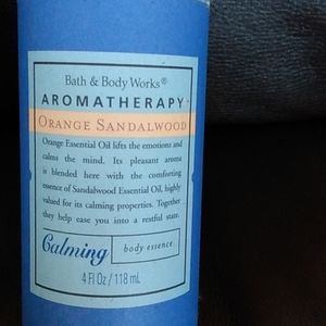 Discontinued,bath & body works,aromatherapy,orange sandlewood,body essence,4 fl